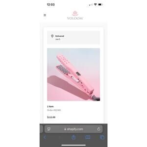 Voloom 2.0 1” Hair volumizing Iron with Box